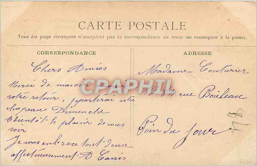 CPA La Cite de Carcassonne Le Chateau Entree principale  — Rückseite