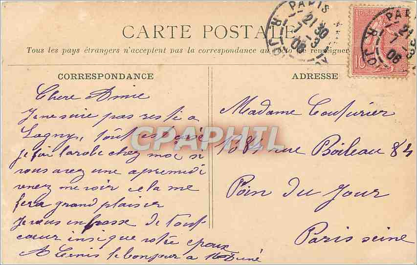 CPA La Vallee du Rebenty Gorges de Joucou  — Rückseite