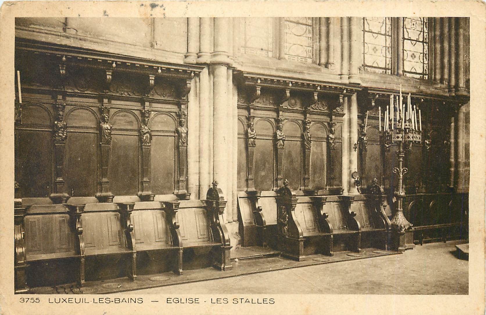 CPA Luxeuil les Bains Eglise Les Stalles 