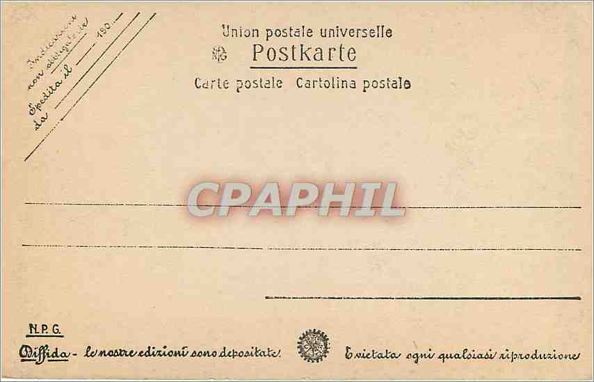 CPA Ravello Duomo Pulpito altra veduta Lion — Rückseite