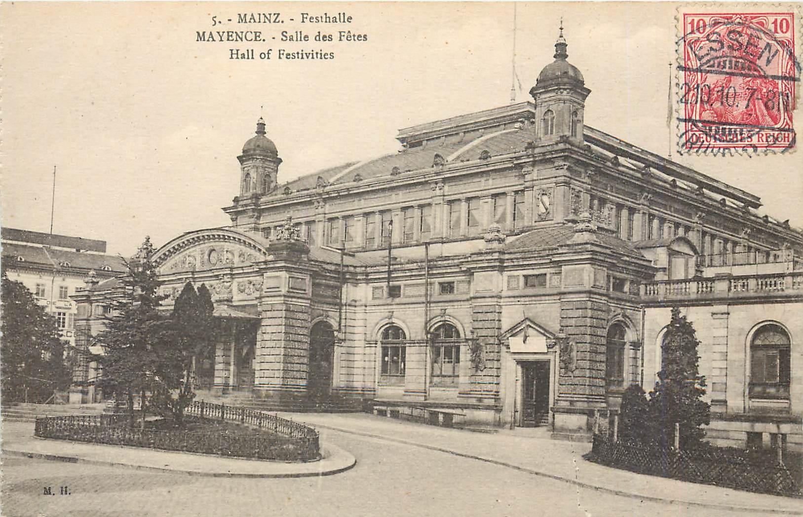 CPA Mayence Salle des Fetes 