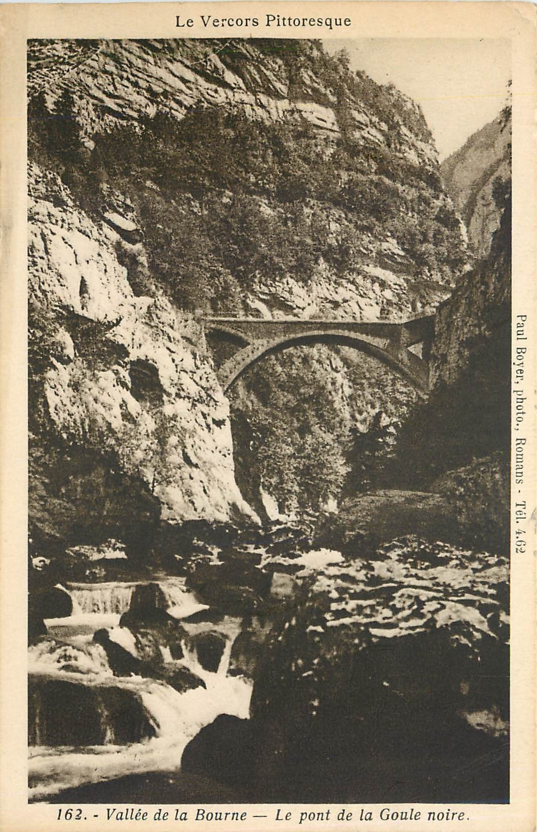 CPA La Vercors Pittoresque Vallee de la Bourne Le Pont de la Goule noire 