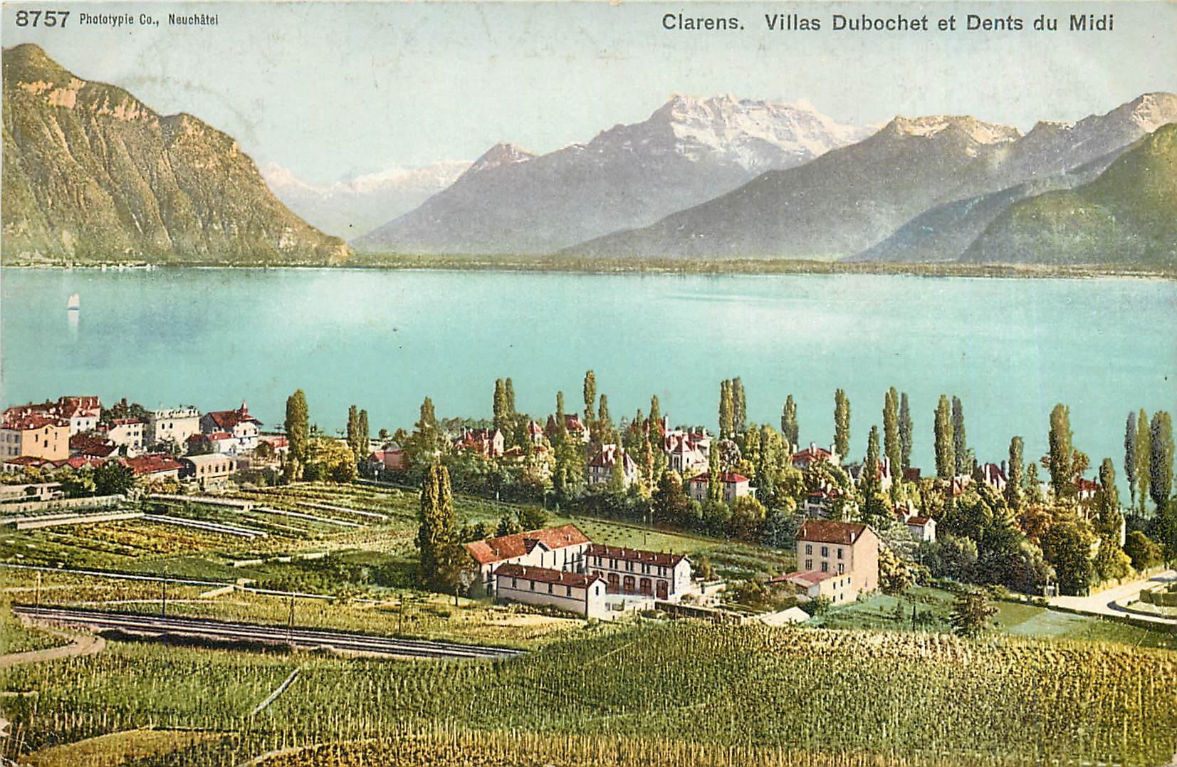 CPA Clarens Villas Dubochet et Dents du Midi 