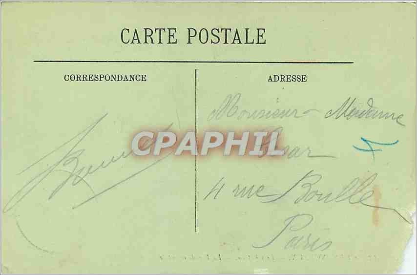 CPA Chenonceaux Le Chateau La Facade orientale  — Rückseite