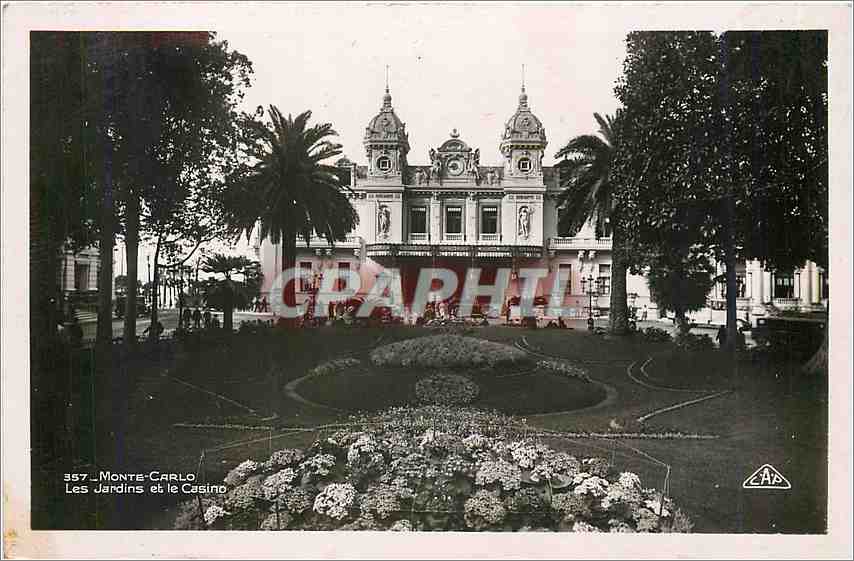 CPA Monte Carlo Les Jardins et le Casino 