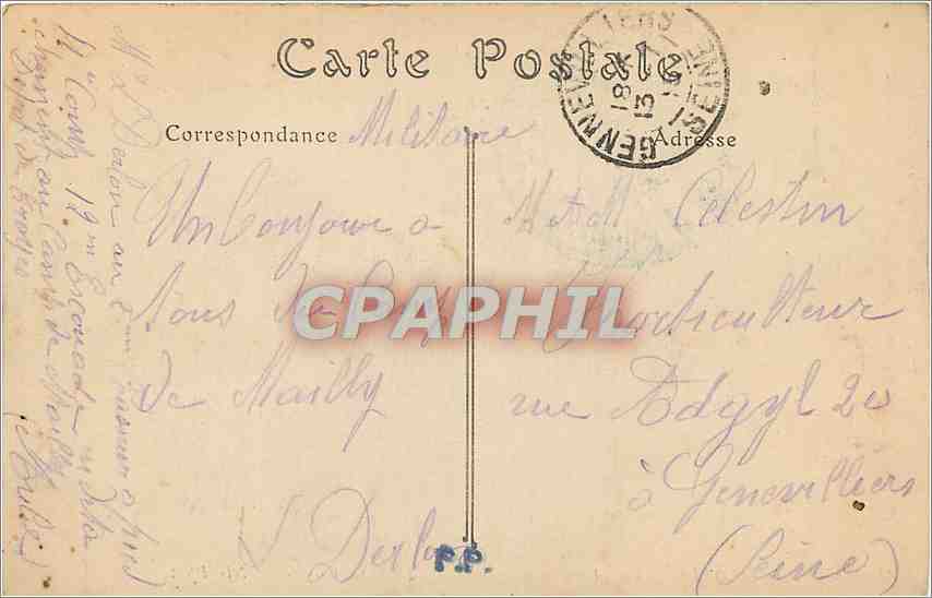 CPA Camp de Mailly Infanterie en Manceuvres La halte horaire Militaria — Back
