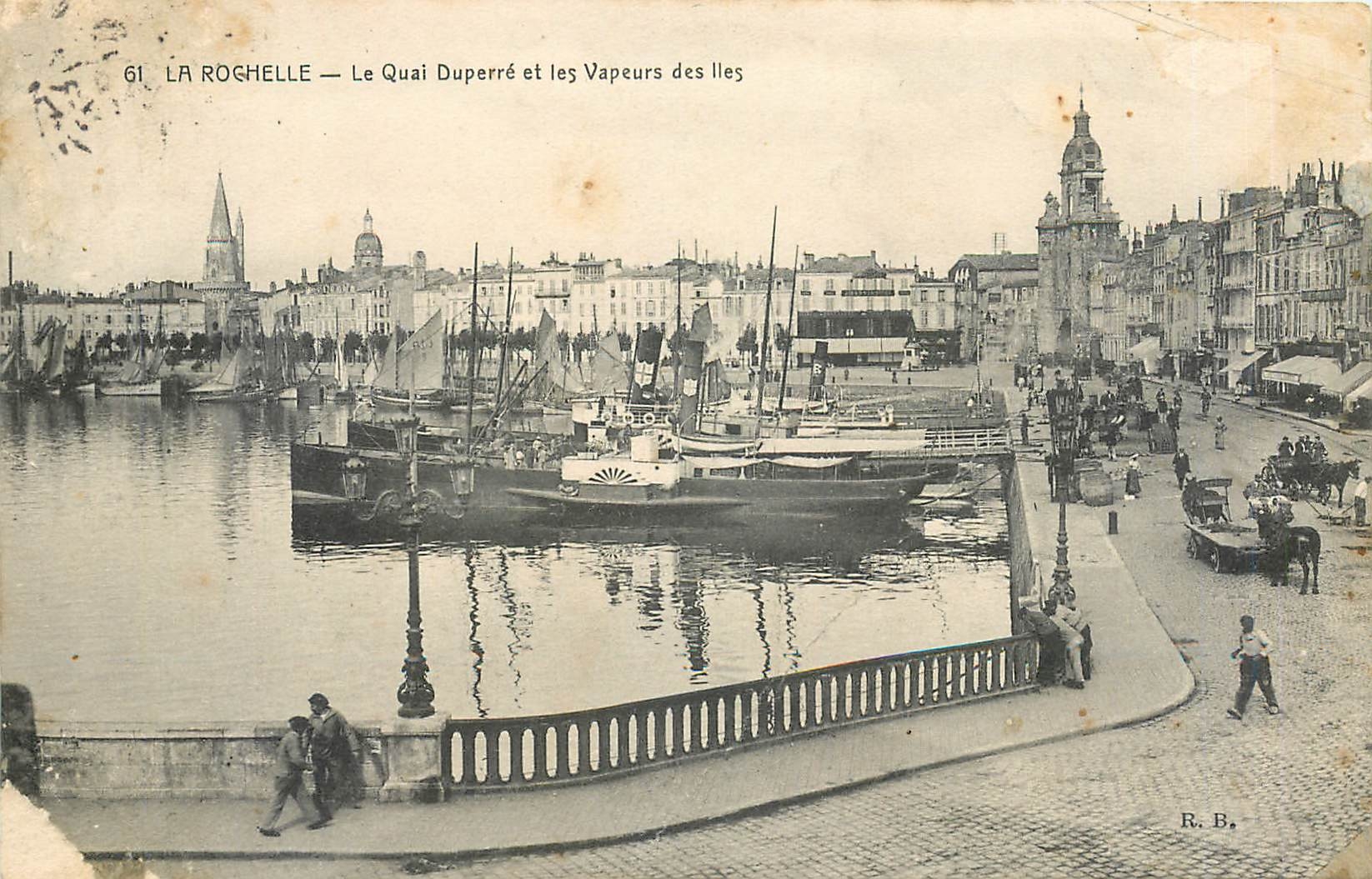 La Rochelle — Le Quai Duperré et les Vapeurs des Îles — R. B.