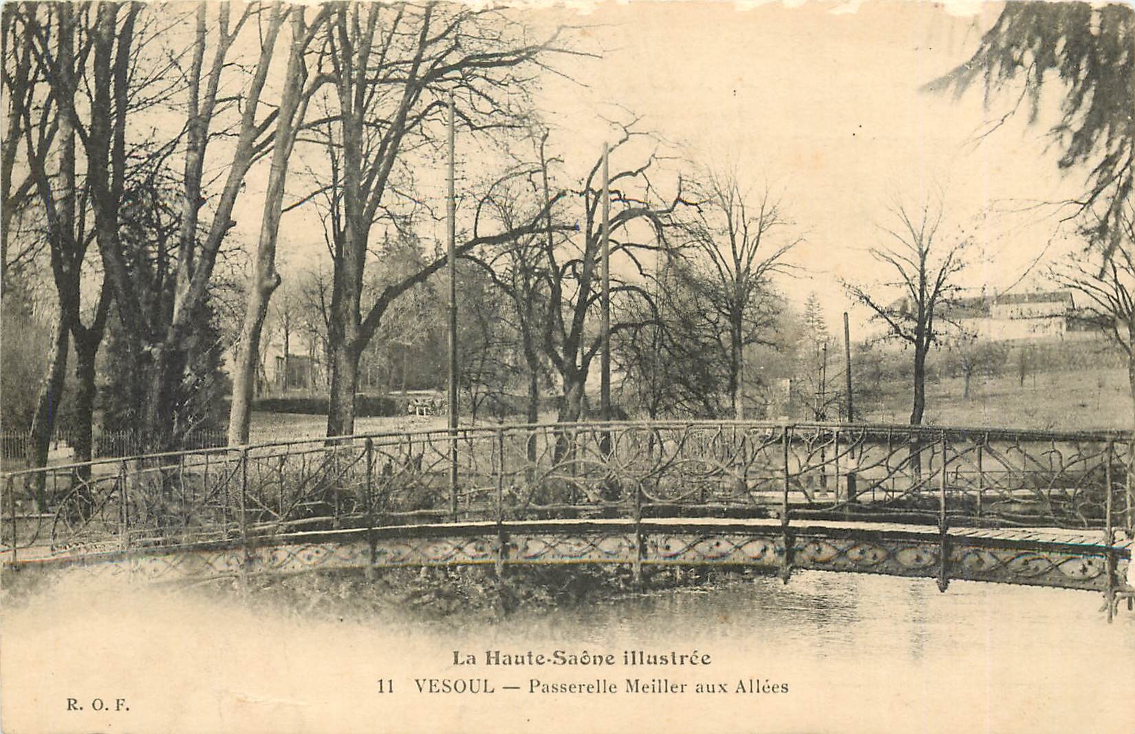 CPA Vesoul Passerelle Meiller aux Allees 