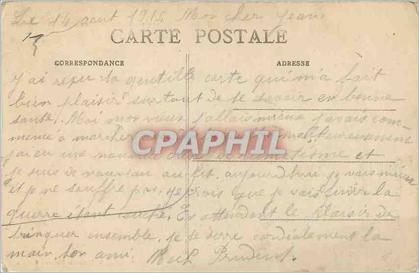 CPA Nantes Caserne Bedeau et Clocher de St Clement Militaria — Rückseite