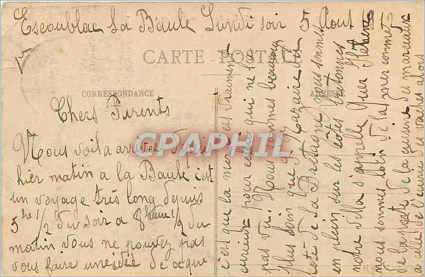 CPA La Baule Retour des Baigneurs  — Rückseite