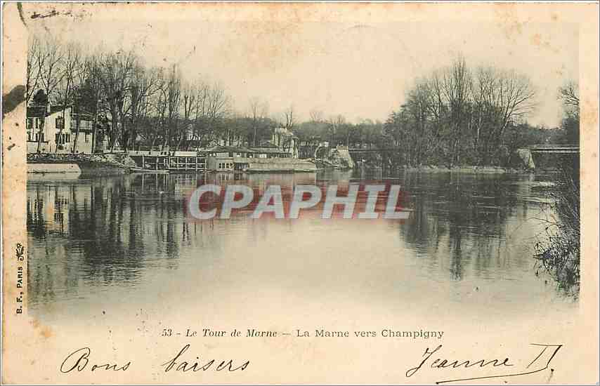 CPA Le Tour de Marne La Marne vers Champigny 