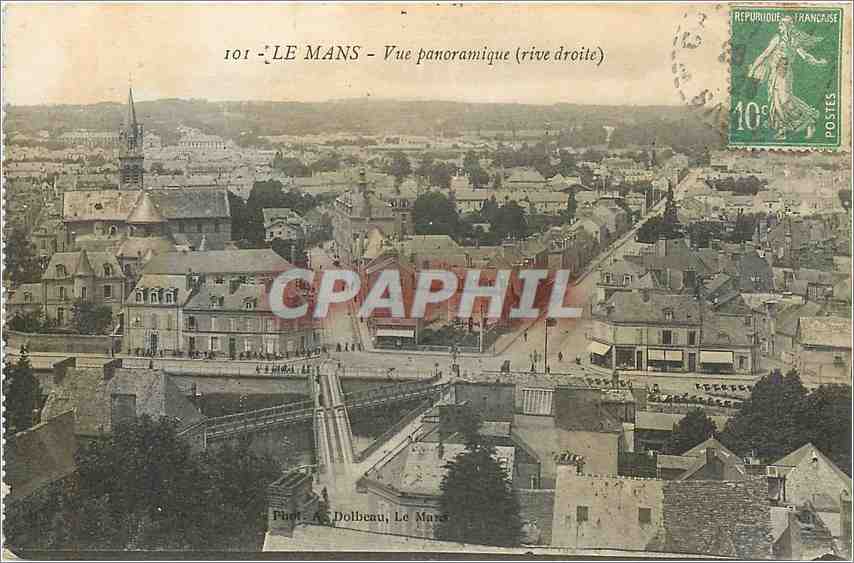 CPA Le Mans Vue Panoramique rive droite 