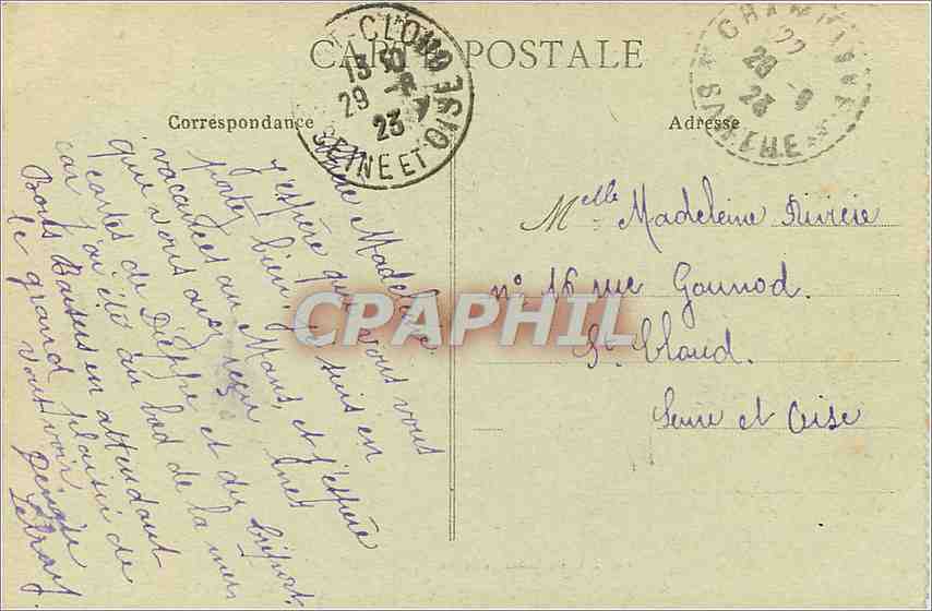 CPA Le Mans Vue Panoramique rive droite  — Rückseite