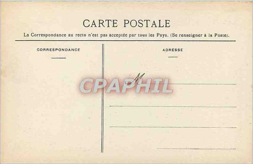 CPA Gerbeviller La Martyre Rue Carnot  — Rückseite