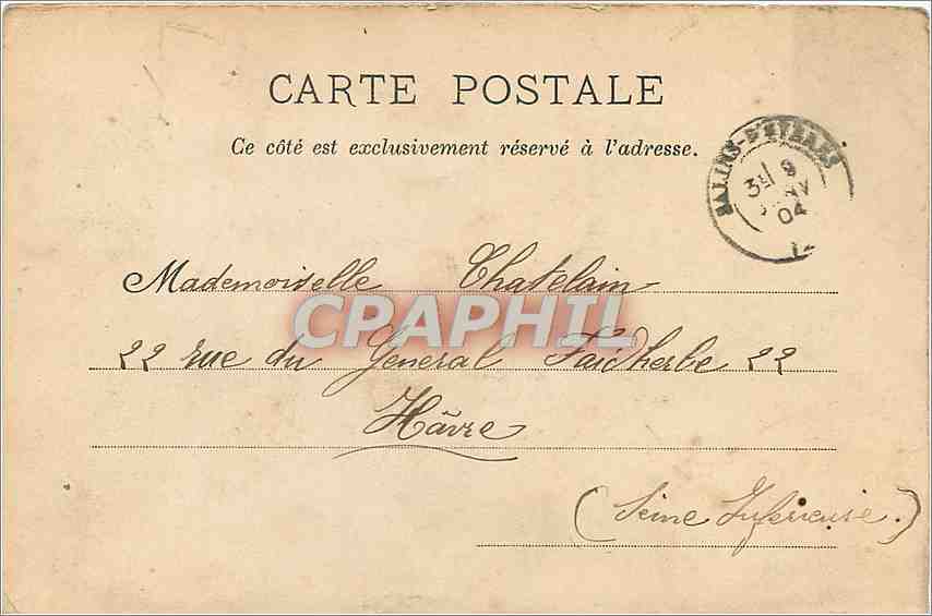 Marseille — Monument des Combattants de 1870 aux Allées Meilhan — L.H. Paris, n°21 — Rückseite