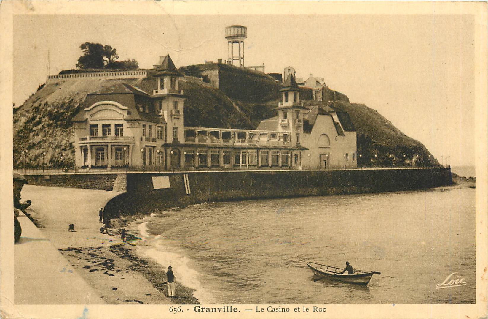 CPA Granville Le Casino et le Roc 