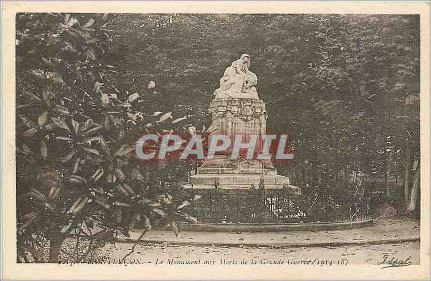 CPA Montlucon Le Monument aux Morts de la Grande Guerre 