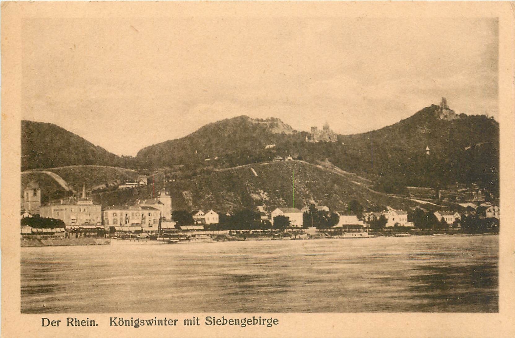 CPA Der Rhein Konigswinter mit Siebengebirge 