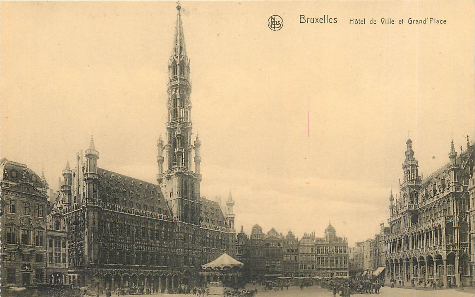 CPA Bruxelles Hotel de Ville et Grand Place 