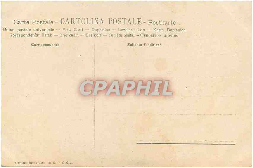 CPA Genova Monumento a Cristoforo Colombo  — Rückseite