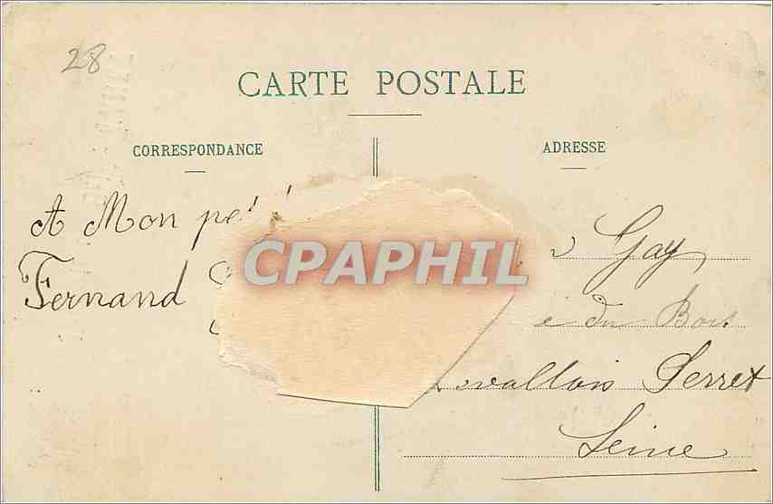 Château d'Anet (XVIe siècle) — L'Entrée principale — Gh. Focault, édit., Dreux — Achterkant