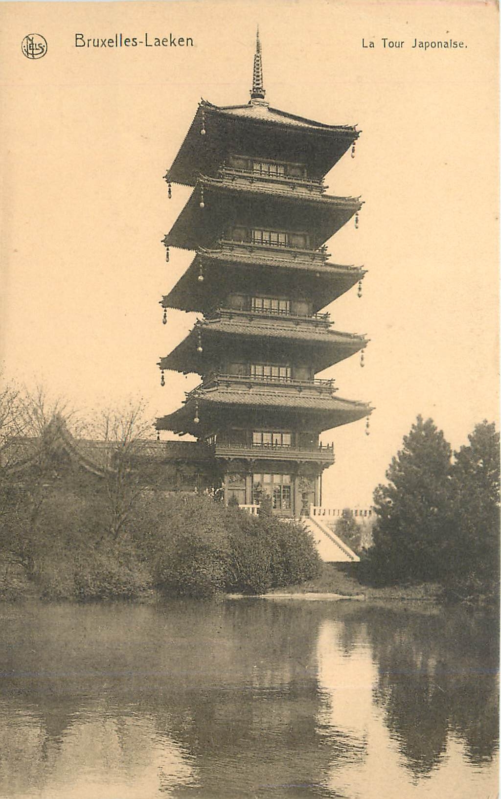 CPA Bruxelles Laeken La Tour Japonaise Japon Nippon