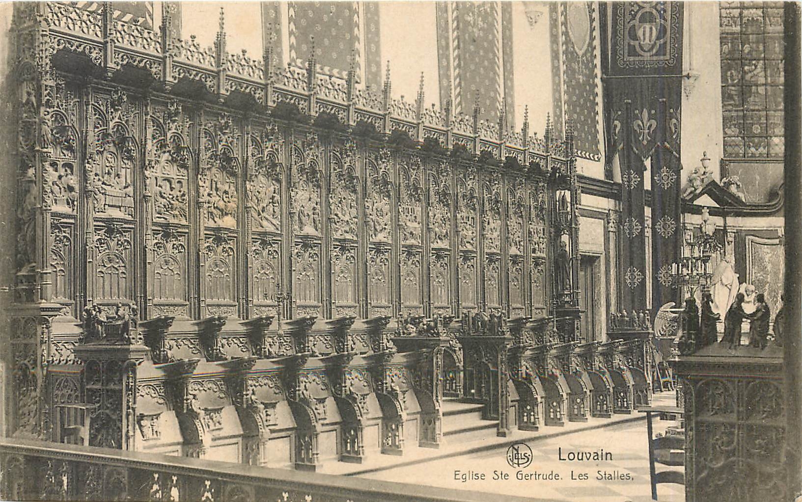CPA Louvain Eglise Ste Gertrude Les Stalles 