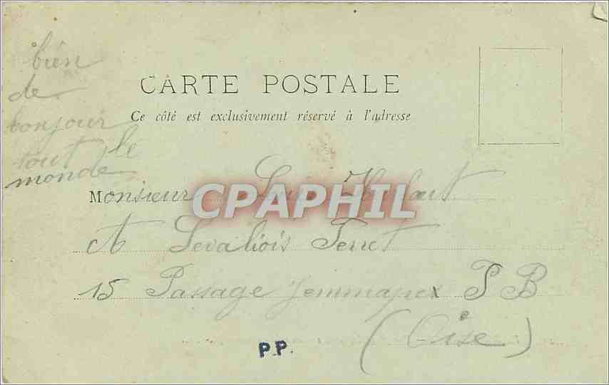 CPA Pierrefonds Vue generale cote sud ouest du Chateau  — Rückseite