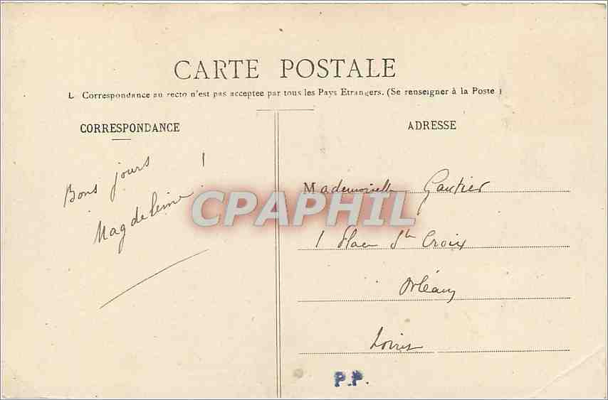 CPA Plombieres les Bains Les Thermes  — Verso