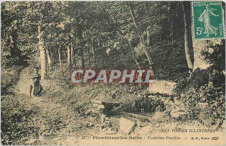 CPA Plombieres les Bains Fontaine Pauline 