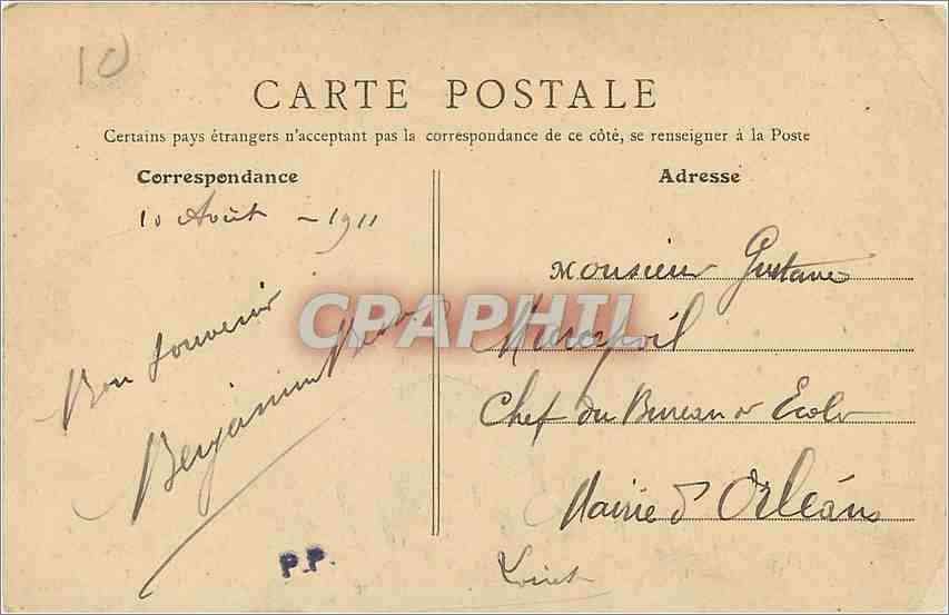 CPA Plombieres les Bains Fontaine Pauline  — Verso