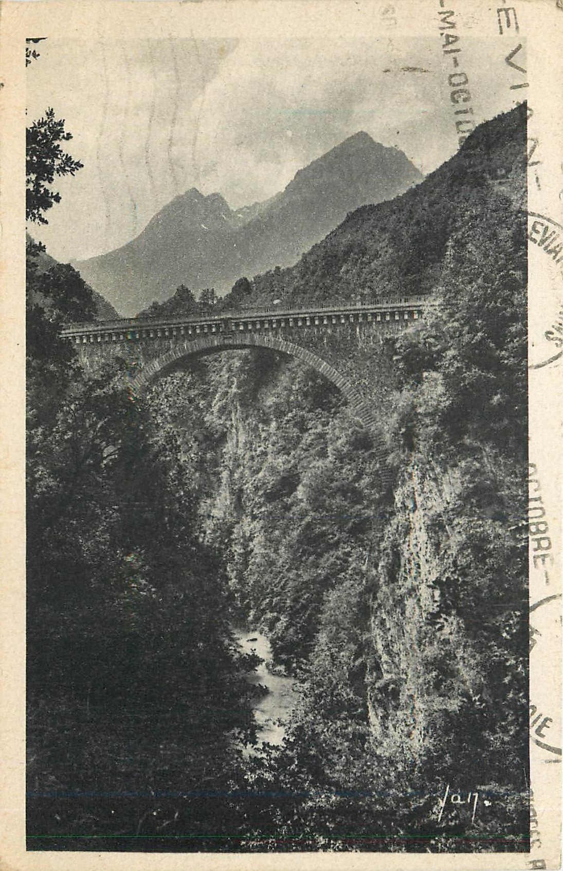 CPA St Sauveur les Bains Le Pont Napoleon 