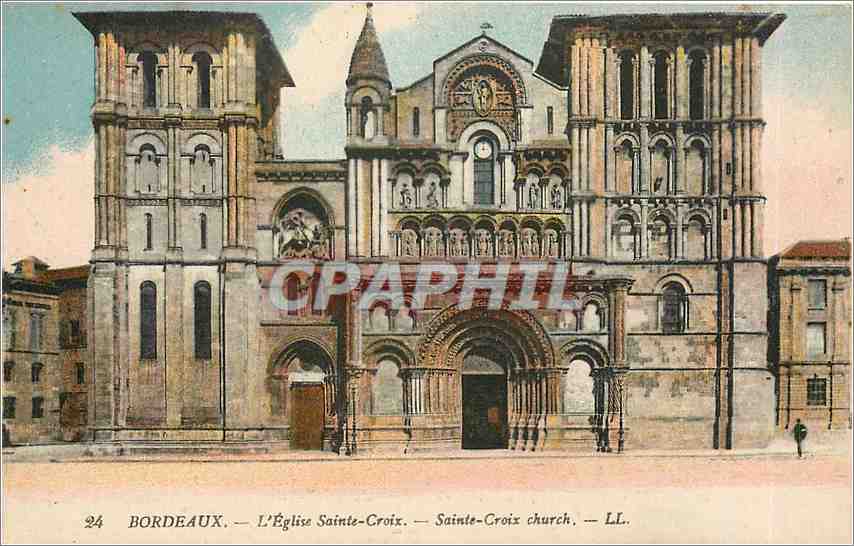 CPA Bordeaux L'Eglise Sainte Croix 