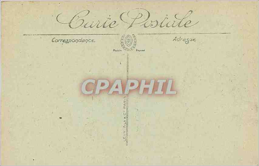 CPA Bordeaux L'Eglise Sainte Croix  — Verso