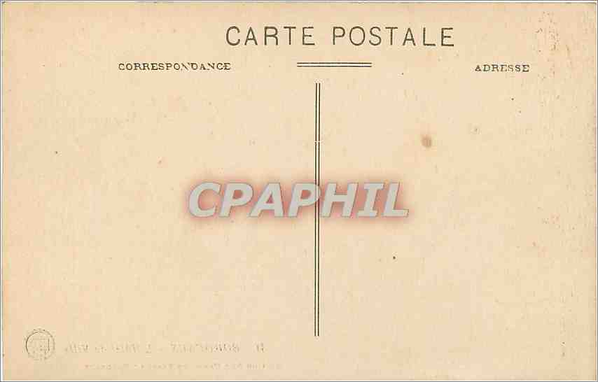 CPA Bordeaux L'Hotel de Ville  — Verso