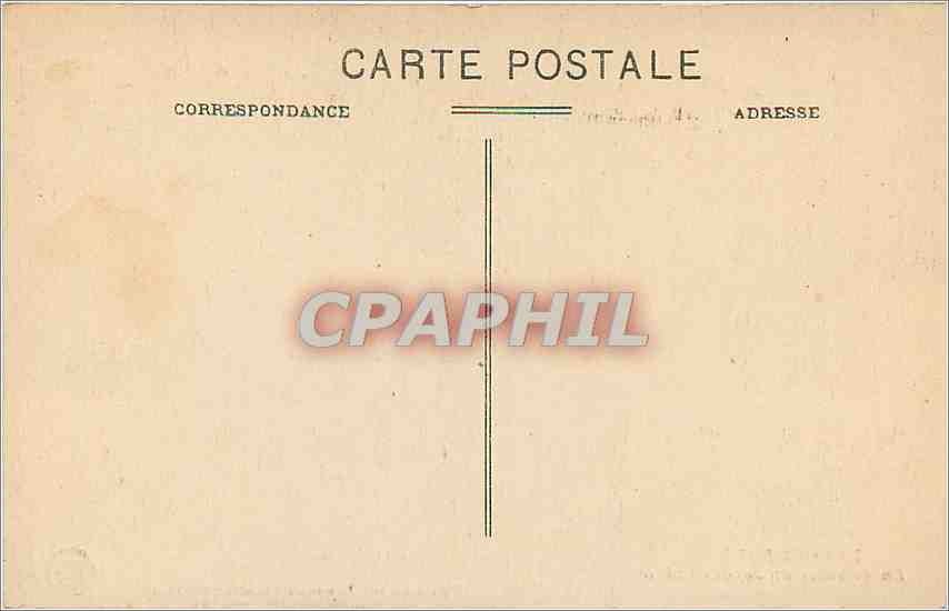 CPA Bordeaux La Terrasse du Jardin Public  — Verso