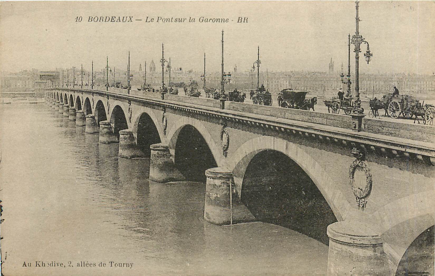 CPA Bordeaux Le Pont sur la Garonne 