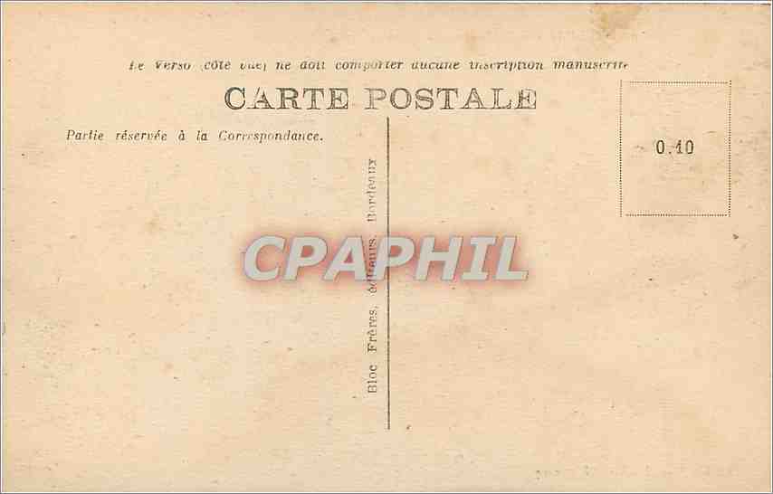 CPA Bordeaux Le Pont sur la Garonne  — Rückseite