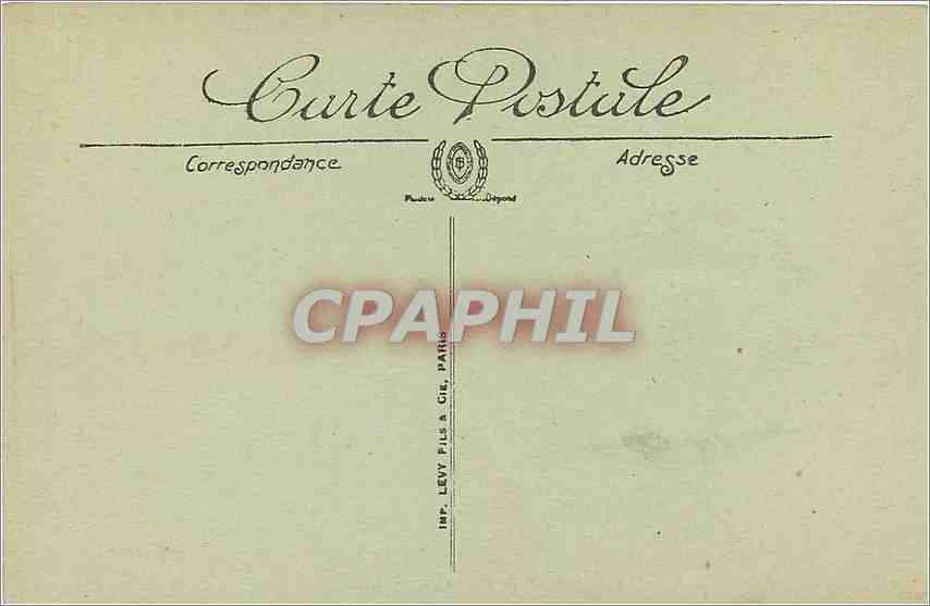CPA Bordeaux La Terrasse du Jardin Public  — Verso
