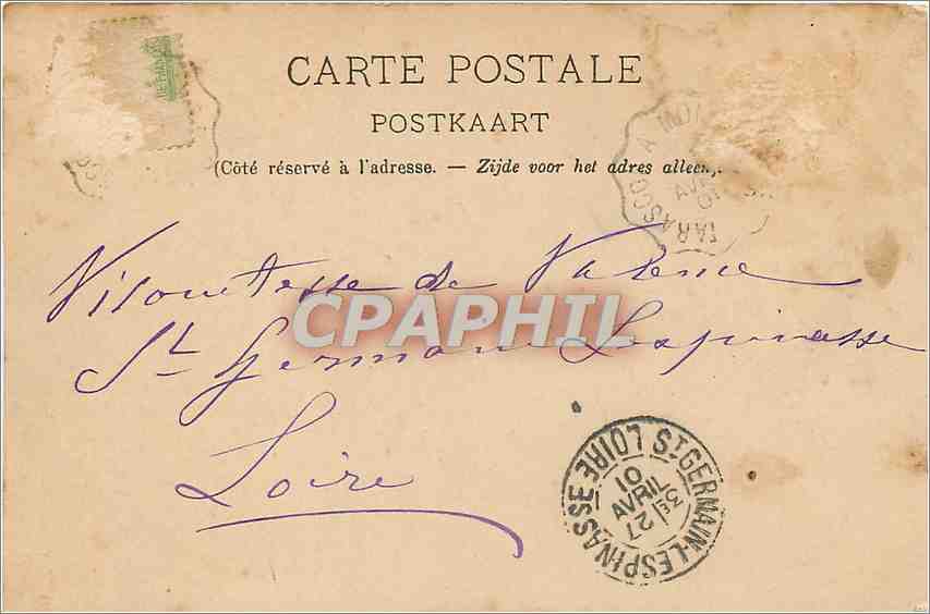 CPA Souvenir de Bruxelles Eglise Ste Marie  — Rückseite