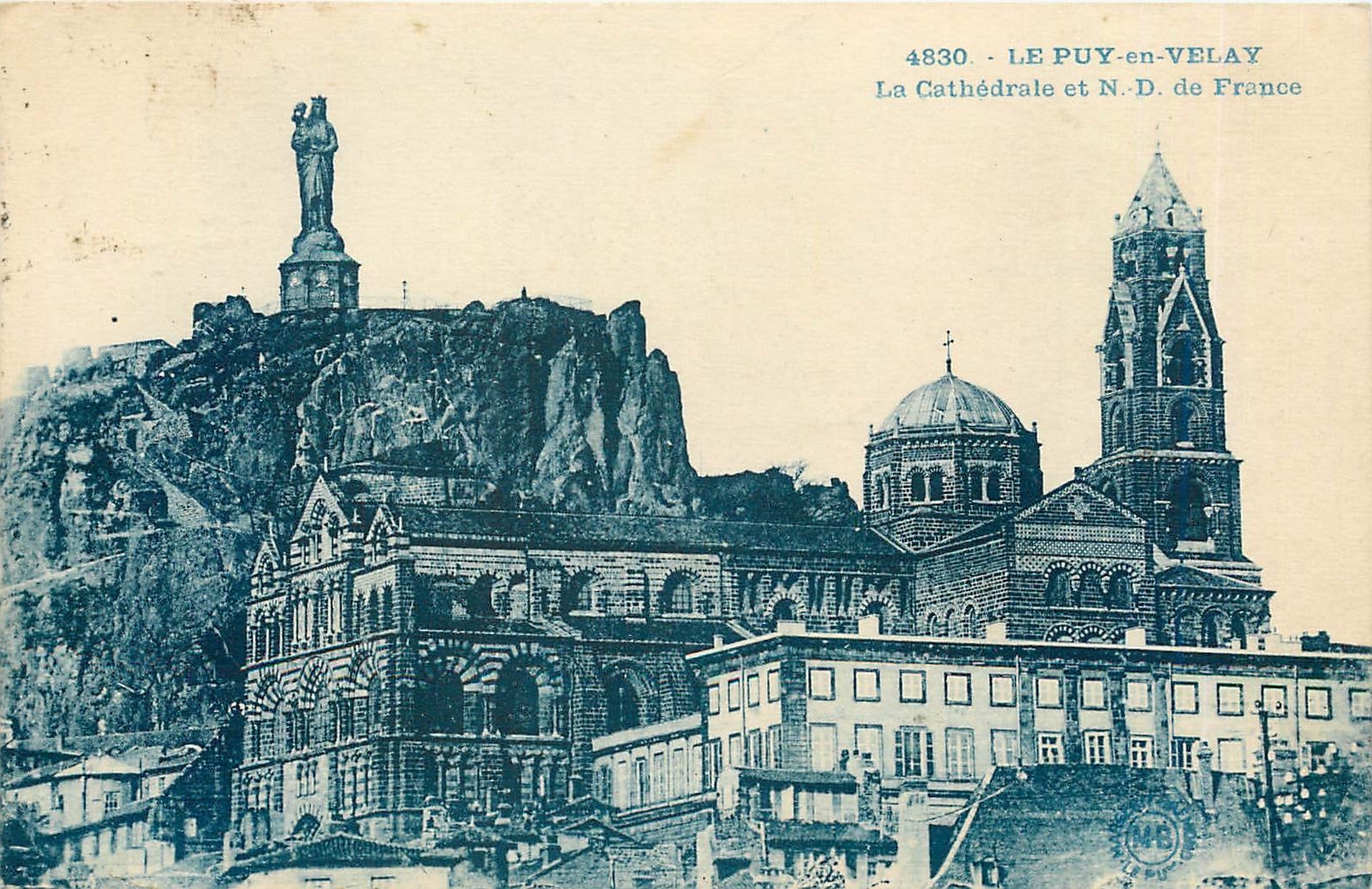 CPA Le Puy en Velay La Cathedrale et ND de France 