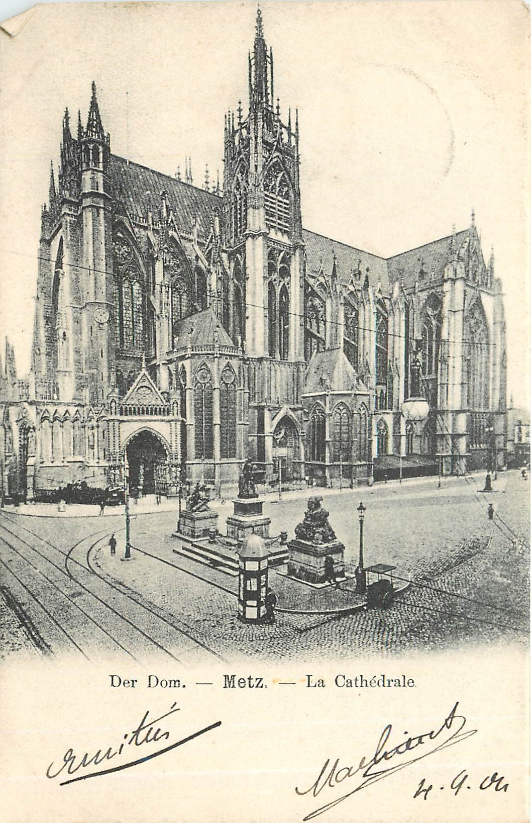CPA Der Dom Metz La Cathedrale 