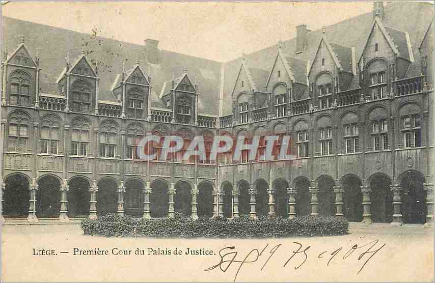 CPA Liege Premiere Cour du Palais de Justice 