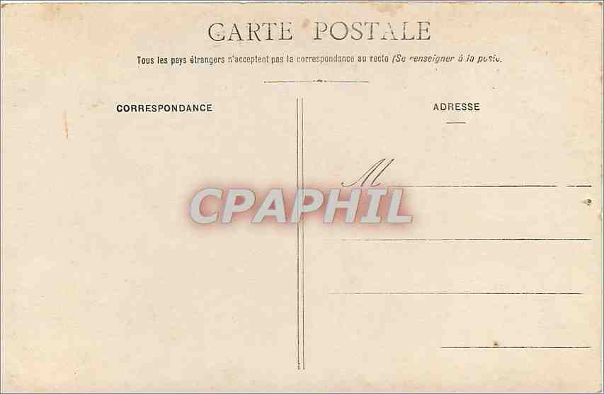 CARTE PHOTO Homme a la cigarette Tabac — Verso