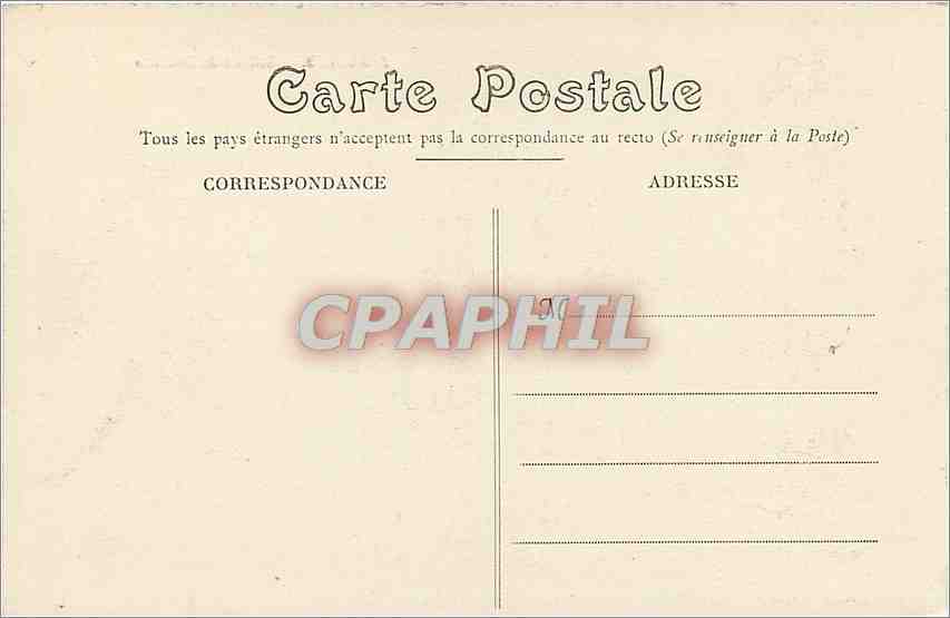 CPA Nantes Entree du Chateau  — Rückseite