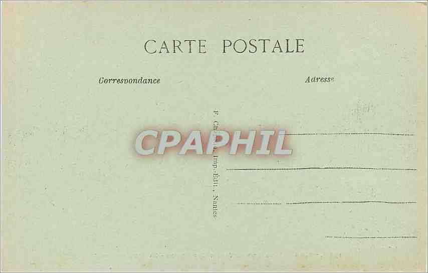 CPA Nantes Sous Bois au Jardin des Plantes Le Premier Miroir  — Verso
