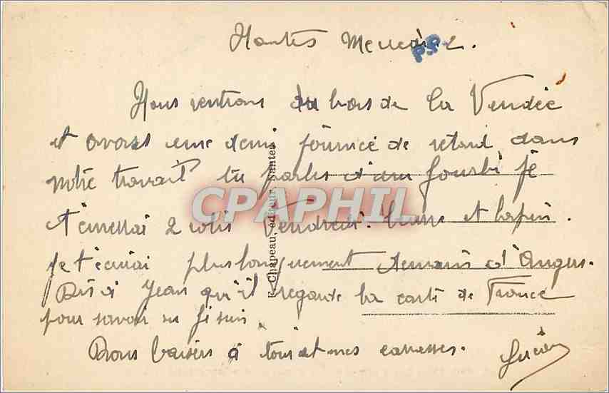 CPA Nantes Cours Saint Pierre Monument des Combattants 1870 1871  — Verso