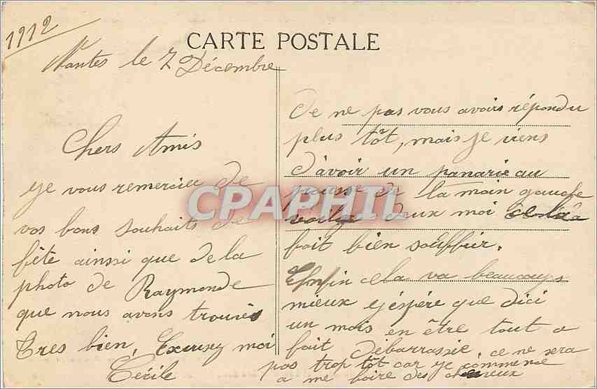 CPA Nantes Tombeau du General Lamoriciere dans la Cathedrale  — Verso