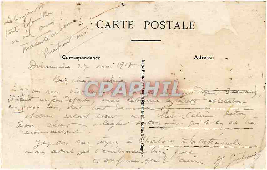 CPA Nantes Entree du Musee des Beaux Arts  — Verso