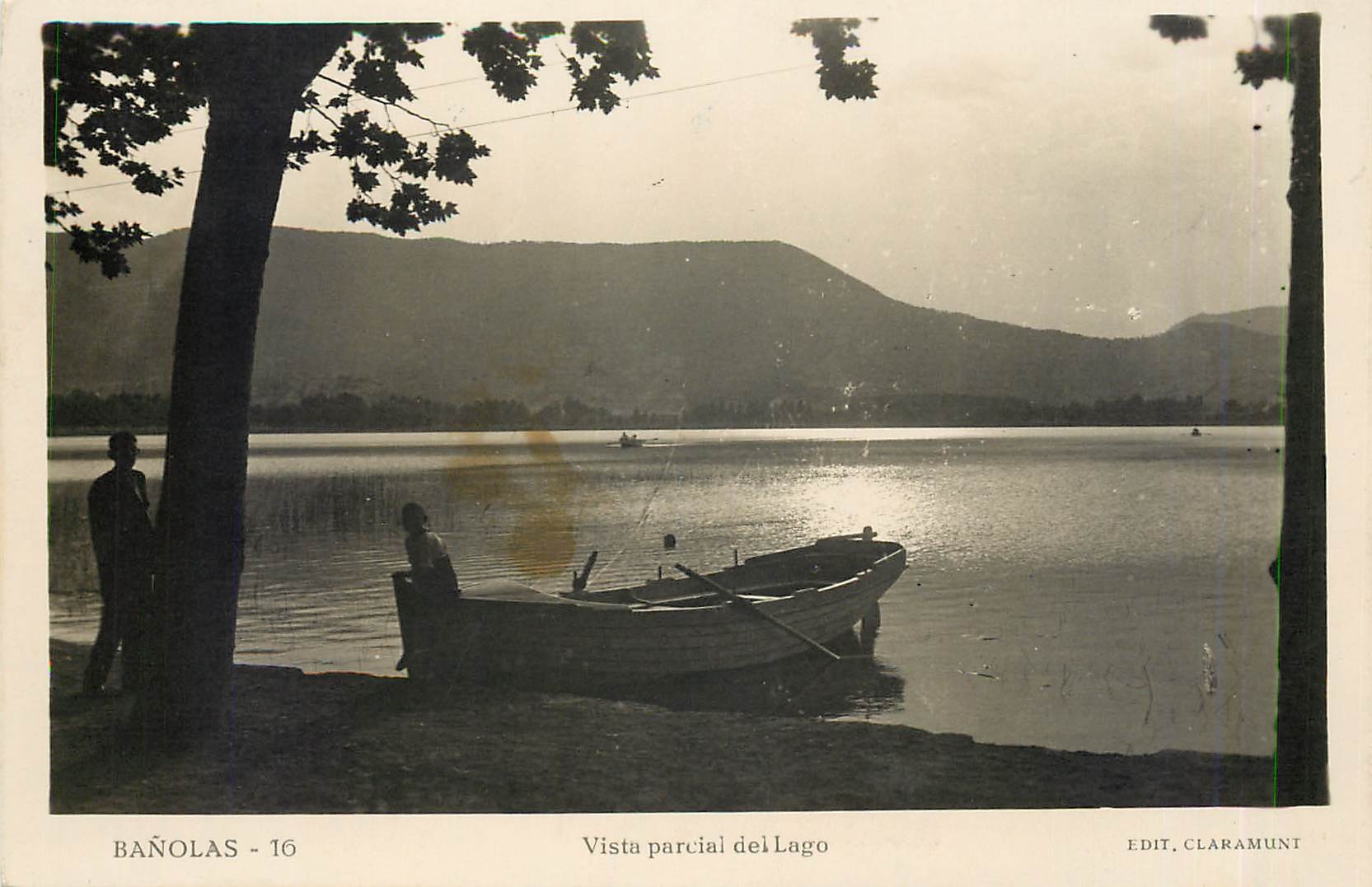CPA Bagnolas Vista parcial del Lago 